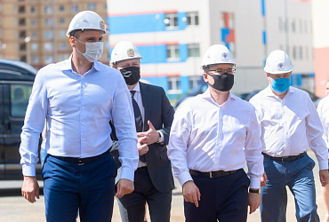 В рамках поездки министр осмотрел строительную площадку областной детской больницы, расположенной на улице Гаранькина
